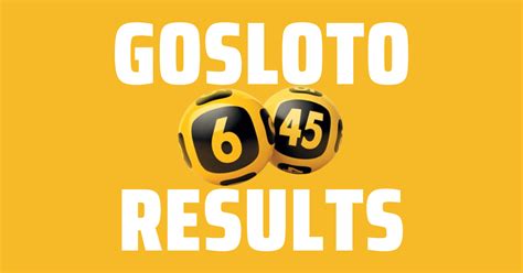 gosloto result for today 6/45 - Gosloto Results 